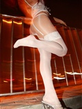 [AISs love silk] silk stockings leg shooting no.020 night shooting white silk(65)