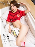 [Toutiao girls headline goddess] November 14, 2016 pay homage to Manchester United photo Zhou Xi AI(14)