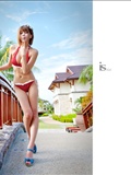 South Korean supermodel Xu Yunmei - red and white striped Bini(83)