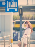 Liu Siqi, beautiful stewardess, Hong Kong International Airport(46)