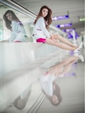 Liu Siqi, beautiful stewardess, Hong Kong International Airport(51)