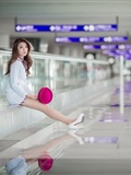 Liu Siqi, beautiful stewardess, Hong Kong International Airport(52)