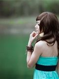 《湖心》台湾美女模特小雅外拍(6)
