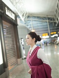 [tgod tweet goddess] Gu Xinyi's lost stewardess' private life in airport on October 23, 2014 (Part 1)(9)