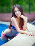[tgod push goddess] on March 12, 2015, Xiaoai, goddess of vitality of water elves by the swimming pool(24)