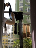 [Yuxiang drift] drying silk stockings and suspenders at home(1)