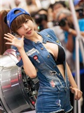 Super sexy beauty car model Liu Zhihui show sexy jeans(13)