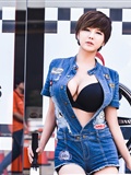 Super sexy beauty car model Liu Zhihui show sexy jeans(31)