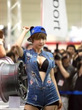 Super sexy beauty car model Liu Zhihui show sexy jeans(33)