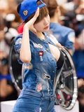 Super sexy beauty car model Liu Zhihui show sexy jeans(55)