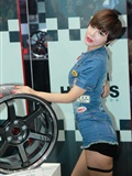 Super sexy beauty car model Liu Zhihui show sexy jeans(66)