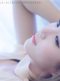 South Korean supermodel Xu Yunmei white gauze skirt room photo(5)