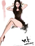 Micro blog goddess yuenuan's photo of black silk legs(135)