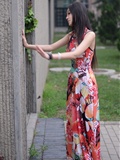 Micro blog goddess yuenuan's photo of black silk legs(49)