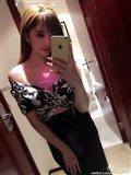 Breast model champion Wang Mingming's latest microblog Atlas(93)