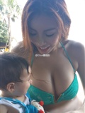 Micro blog photos of Elise Tan Xiaotong, a 34F model with big breasts(96)