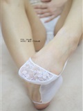 Mika Choo - WHITE LACE SLING boat socks(2)