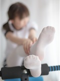 [Sen Luo consortium] rolis foot photo r15-013 white silk sports girl(73)