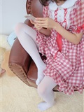 [Sen Luo consortium] rolice foot photo r15-011 red plaid skirt white silk mm(62)