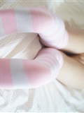 Cat's tail pink silk socks(19)