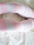 Cat's tail pink silk socks(21)