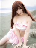 Rabbit play picture series photo - swimsuit