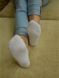 Pre war goddess's feet and legs cotton stockings(128)