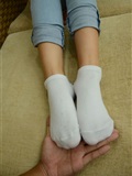 Pre war goddess's feet and legs cotton stockings(152)