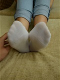 Pre war goddess's feet and legs cotton stockings(153)