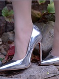 [IESS] Pratt  Whitney 034 Xiaojie silver high heeled shoes(44)