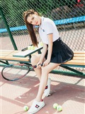 Toutiao headline goddess July 13, 2019 Sharon I'm a beautiful girl in tennis(11)