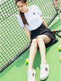 Toutiao headline goddess July 13, 2019 Sharon I'm a beautiful girl in tennis(13)