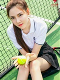 Toutiao headline goddess July 13, 2019 Sharon I'm a beautiful girl in tennis(4)