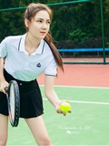 Toutiao headline goddess July 13, 2019 Sharon I'm a beautiful girl in tennis(9)