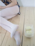 Photo of rose foot of Sen Luo financial group jkfun-008 aika 60d white silk stepping on soy sauce bun(32)