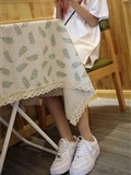 森萝财团萝莉丝足写真 JKFUN-012 10D肉丝运动鞋桌下(8)
