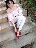 Big watermelon set s009 red lips young woman 337p1(26)