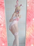 Pink bubble bag pink rabbit girl peach Kitty dome kimono(12)