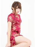 Red cheongsam and leg high heel of Chinese lady(5)