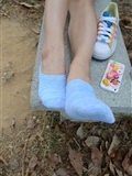 Goddess's feet and legs cotton stockings before the war 097(58)