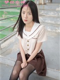 Mslass dream silk goddess JK black stockings of Xuexin College(24)