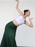 大西瓜美女图片 W006 舞蹈家1-文君 绿裙1(92)