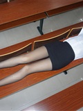 The black silk stockings of Su Su professional dress(23)