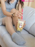 The interweaving of Feifei milkshake and cotton stockings(26)