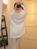 X-012 white silk white sweater(50)