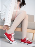 Senluo group jkfun-054 red cloth shoes white silk 13D white silk night(11)