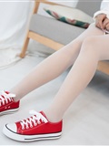 Senluo group jkfun-054 red cloth shoes white silk 13D white silk night(3)