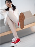 Senluo group jkfun-054 red cloth shoes white silk 13D white silk night(34)