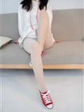 Senluo group jkfun-054 red cloth shoes white silk 13D white silk night(8)