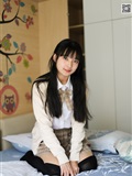 Love media No.005 JK uniform high school little sister, cotton stockings and silk stockings(73)